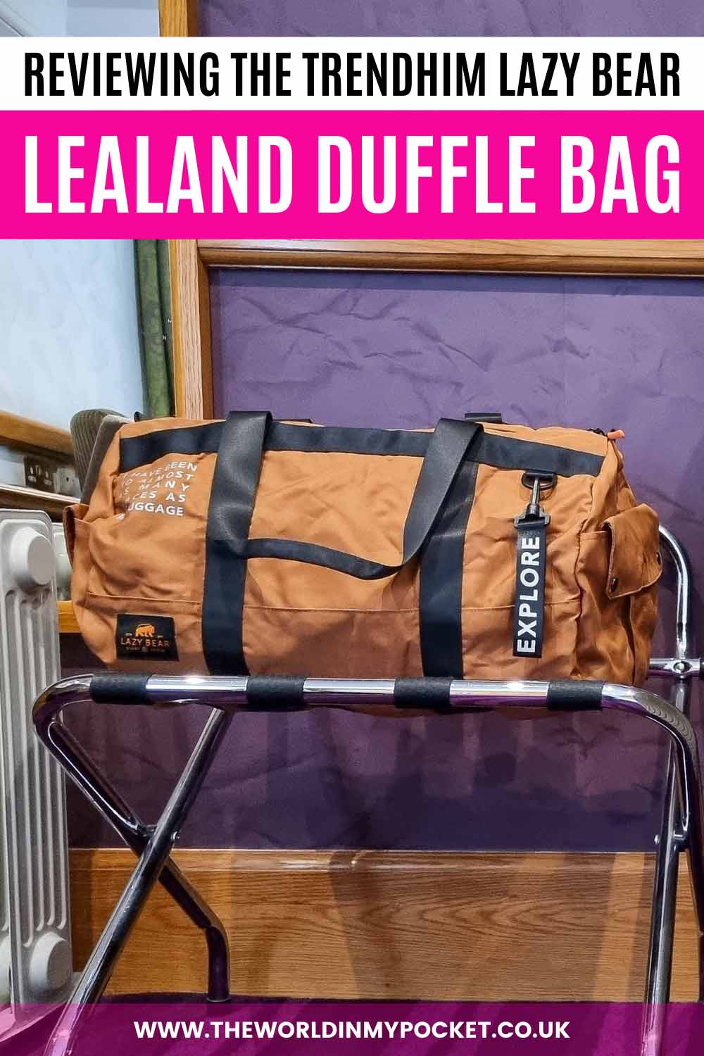 Lazy Bear Lealand Foldable Duffel Bag Review The World in My Pocket