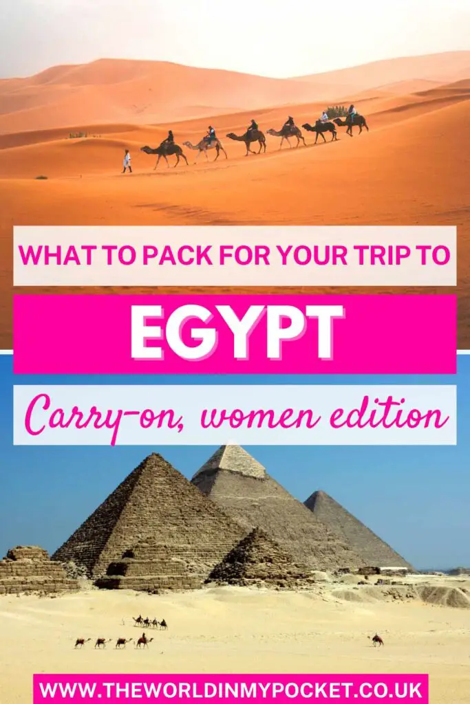 What to Pack for Egypt – Women Carry-on Edition pin