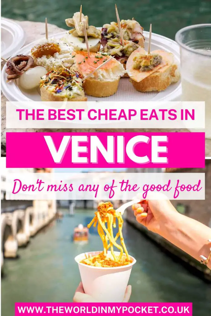 Cheap Eats in Venice pin