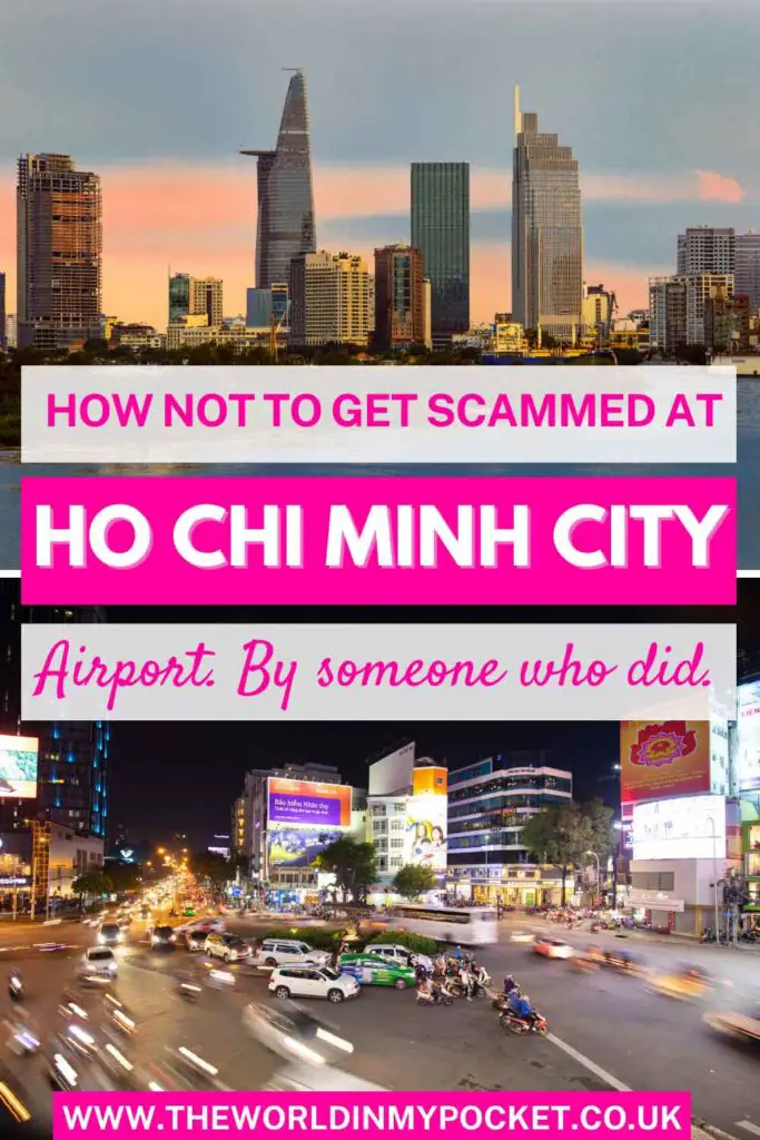 How NOT to get scammed at Saigon (Ho Chi Minh City) airport pin