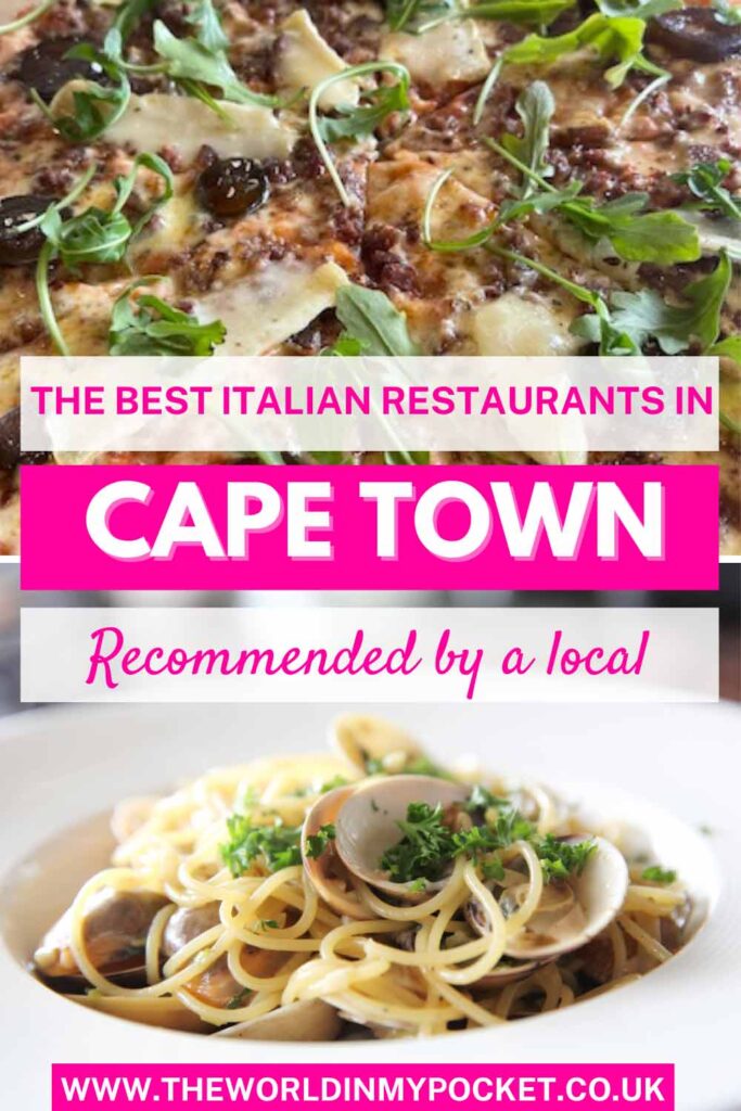 The Best Italian Restaurants in Cape Town pin