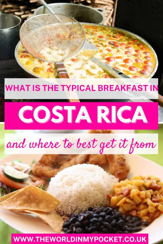 Typical Breakfast in Costa Rica pin
