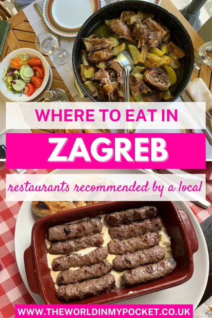 Where to Eat in Zagreb pin