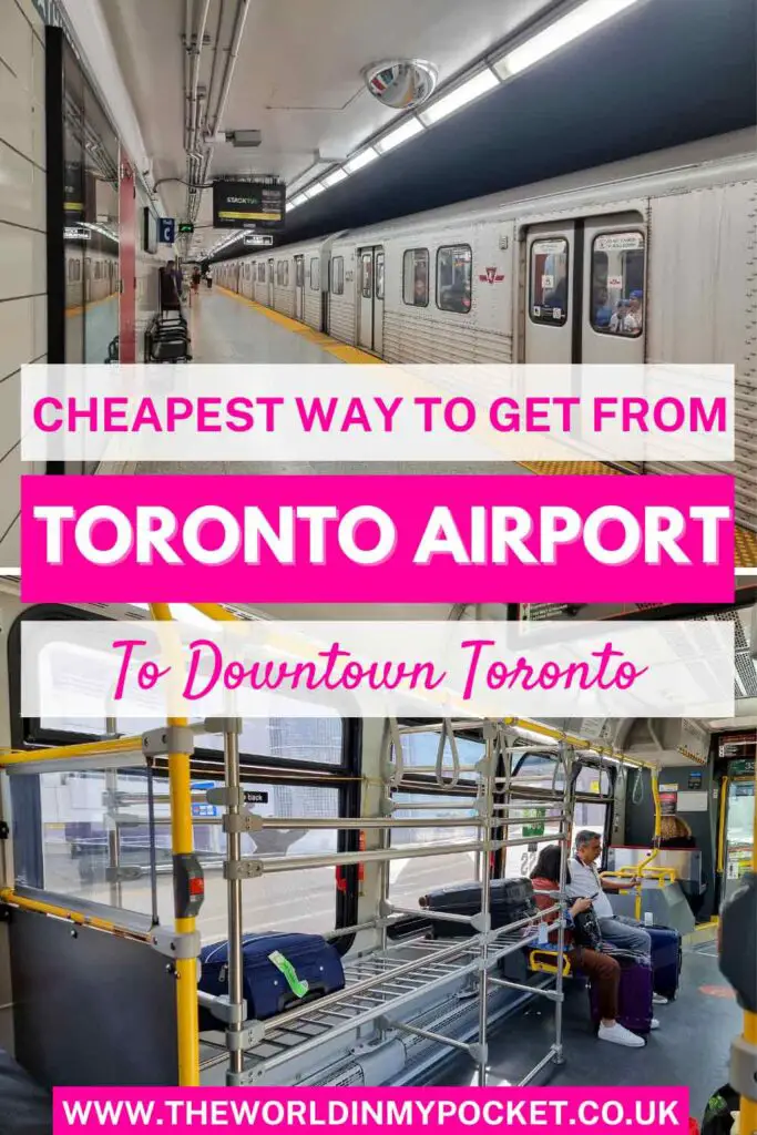 Cheapest Way to Get From Toronto Pearson Airport to Downtown pin