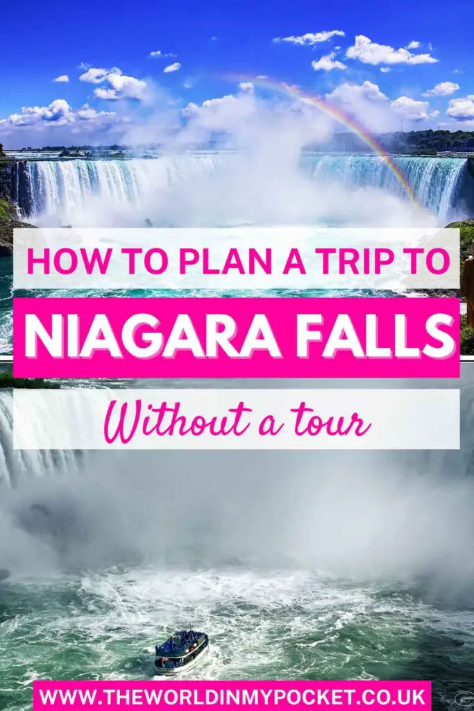 Planning a Trip to Niagara Falls Without A Tour pin
