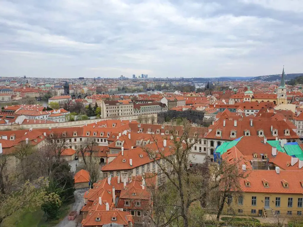 A view over Prague from the castle.