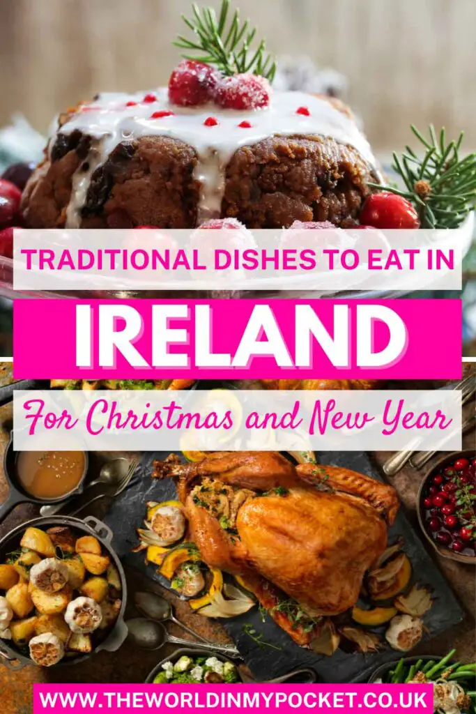 Traditional Christmas Food in Ireland pin