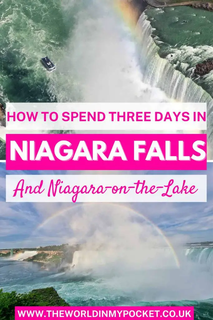 My Perfect Niagara Falls 3 Day Itinerary pin