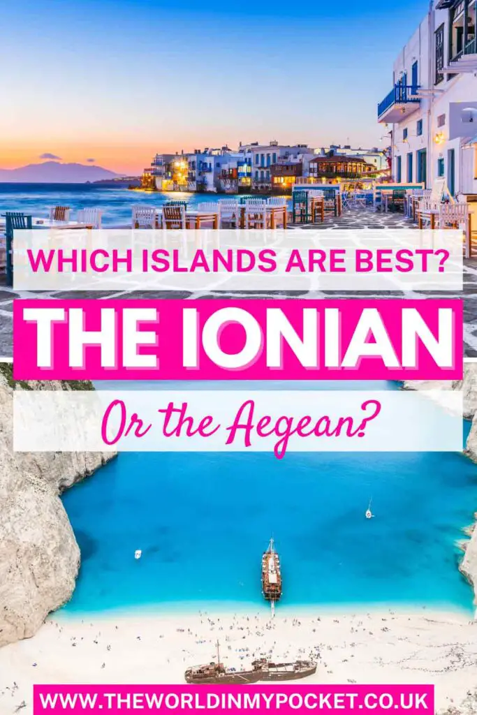 The Ionian Or The Aegean Islands? A Comparison pin