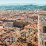 A photo of the city centre of Florence taken from the rooftop of the Duomo.