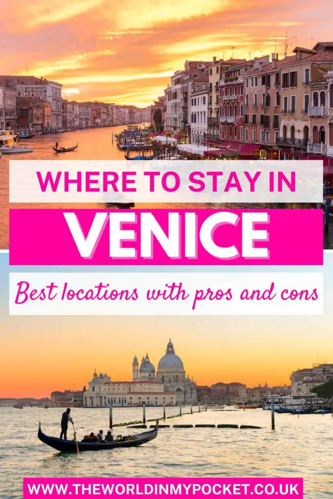 Where To Stay In Venice, Italy pin