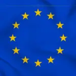 The EU flag, blue with yellow stars in a circle.