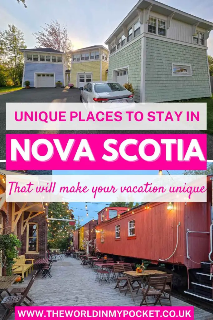 10 Amazing Unique Hotels And Places to Stay In Nova Scotia pin