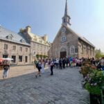 The old stone church in Place Royale.