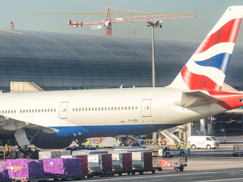A British airways plane