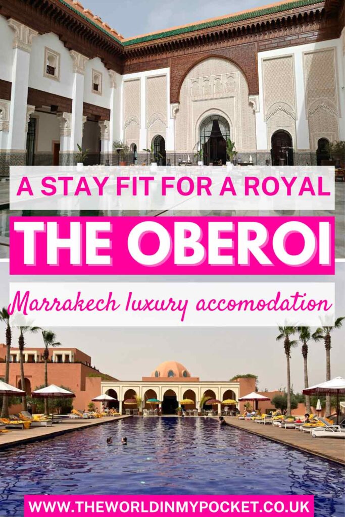 The Oberoi, Marrakesh Review: A Moroccan Palace Reimagined pin
