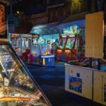 A vintage arcade with games