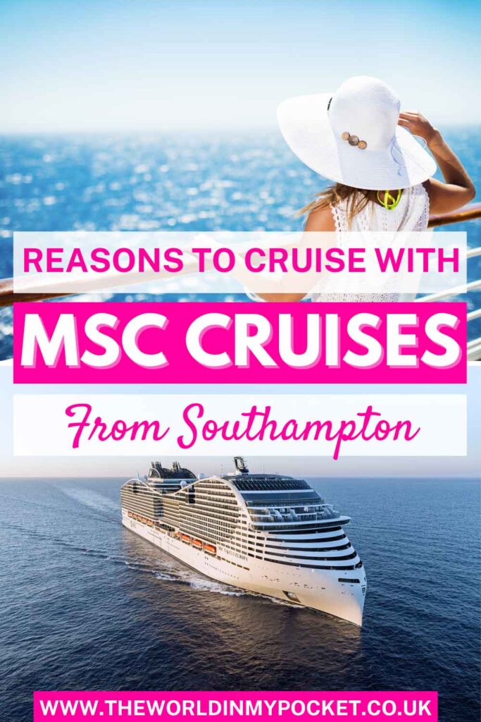 Discover the Joy of Cruise Holidays with MSC Cruises from Southampton pin