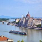 A river cruise ship on the Danube, in Budapest